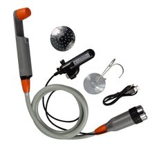 Portable Camping Shower Pump with USB Rechargeable Battery 6-Ft Hose freeshipping - CamperGear X