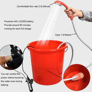 Portable Camping Shower with USB Rechargeable Battery for Outdoor Camping, Hiking freeshipping - CamperGear X