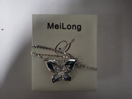 MeiLong Butterfly Animal Brooch Austrian Crystal Pendant