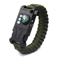 Paracord Bracelet Survival Rechargeable Survival Wirst with LED Flashlight,Compass freeshipping - CamperGear X