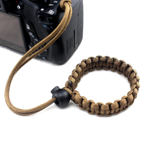 Braided 550 Paracord Adjustable Camera Wrist Strap,Safety Strap for Video Camcorder freeshipping - CamperGear X