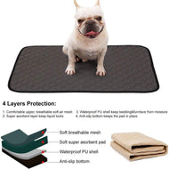 2 Pack Pee Pads for Mat,Bed/Dog Car Mat,4 Layers Design with Anti-Skid Bottom freeshipping - CamperGear X