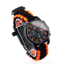 Equipped Outdoors 6 In 1 Paracord Survival Safety Watch with Fire Starter and Paracord freeshipping - CamperGear X
