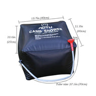10 gallons/40L Solar Shower Bag Solar Heating Camping Shower Bag freeshipping - CamperGear X