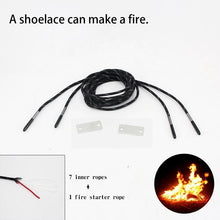 Professional Fire Starter 550lb Paracord Shoelaces for Boots with Scraper Essential Outdoor freeshipping - CamperGear X