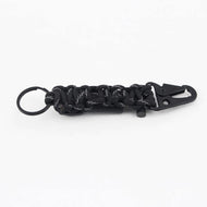 2 Size, Braided Lanyard Survival Keychain Key Ring Hook Outdoor Camping freeshipping - CamperGear X