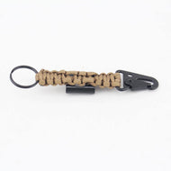 Paracord Keychain Carabiner 2PCS Pack Survival Paracord Lanyard with Fire Starter freeshipping - CamperGear X