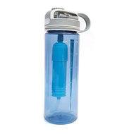 Filtered Water Bottle, Emergency Water Purifier with Filter Straw for Travel
