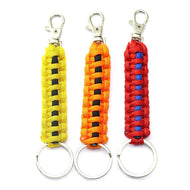 Professional Paracord Keychain with Carabiner, Military Braided Survivafor Keys freeshipping - CamperGear X
