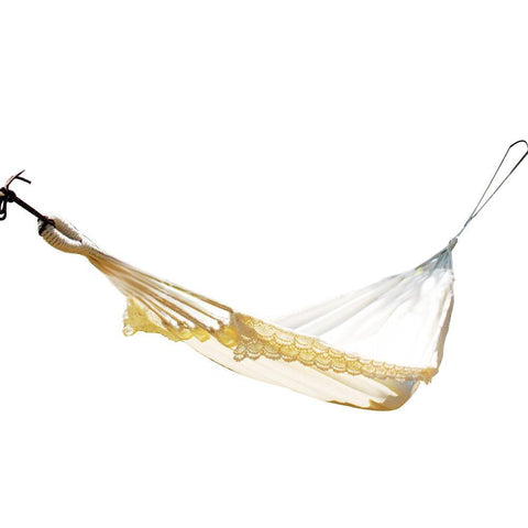 Double Bohemia Cotton Hammock Hanging Swing with Tassels for Trees freeshipping - CamperGear X