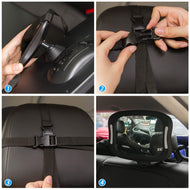 LED Baby Car Mirror,Safety Infant in Backseat 360°Adjustable