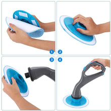 Rechargeable Electric Spin Power Scrubber Cleaning Brush with 4 Replaceable Brush Heads freeshipping - CamperGear X