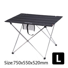 Aluminum Alloy Outdoor Folding Table Oxford Cloth Tabletop Lightweight Portable Tables freeshipping - CamperGear X