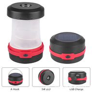 Solar Powered LED Camping Lantern, Collapsible Design USB, Chargeable Emergency Power Bank freeshipping - CamperGear X