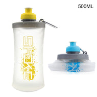 Collapsible Water Bottle Portable Silicone Reuseable Leak Proof 600ML freeshipping - CamperGear X