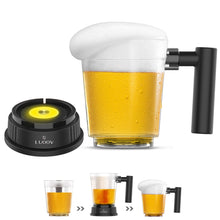 Electric Ultrasonic Beer Bubblers Beer Foaming Machine Special Purpose for Bottled Beer Foam with Cup